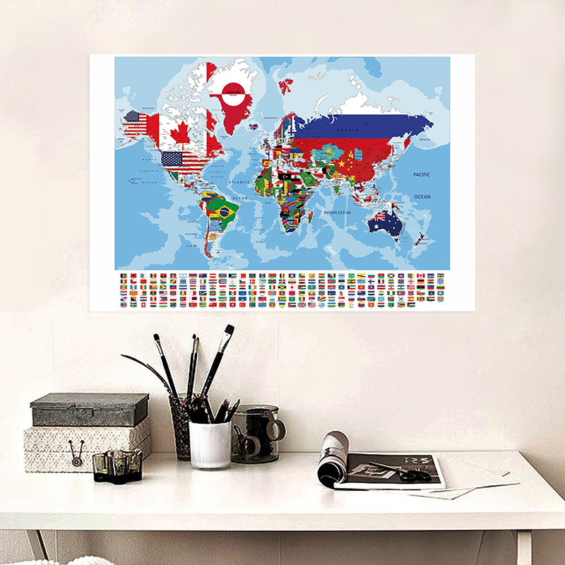 Star Map Poster - Wall Art Prints The World Map