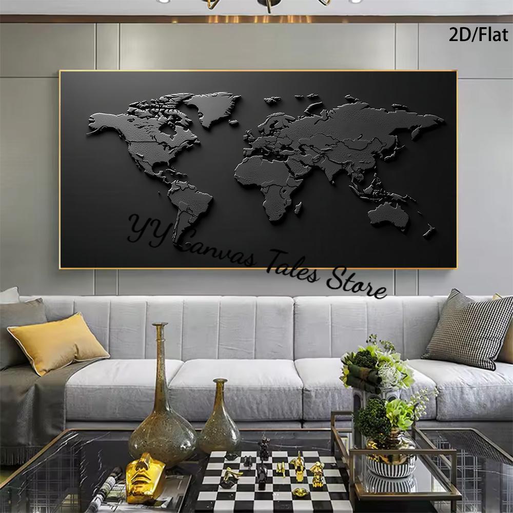 Star Map Poster - 1pc frameless Canvas Painting 1 Modern
