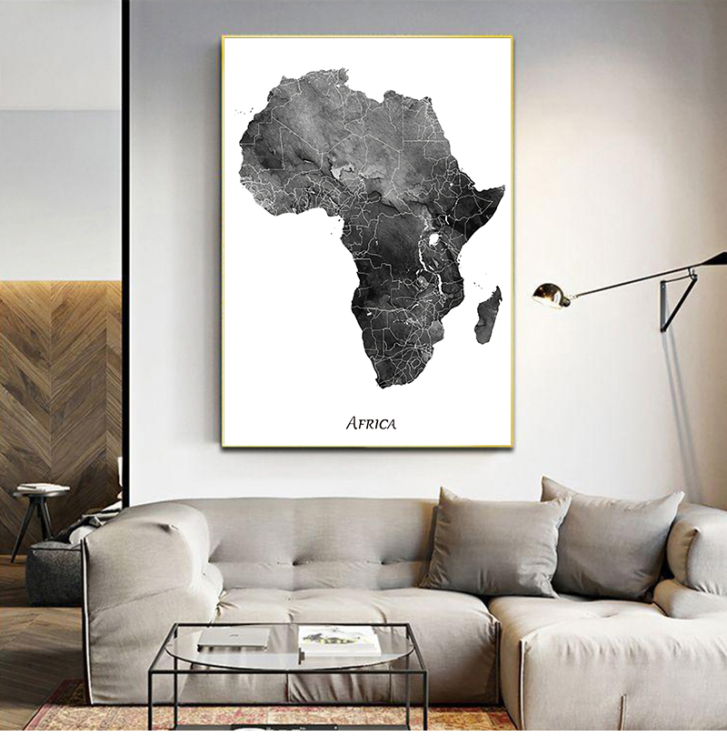 Africa map posters and prints  - Star Map Poster reseña y precio