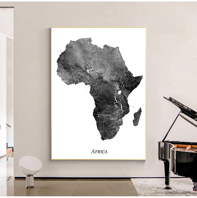 Africa map posters and prints  - Star Map Poster reseña y precio