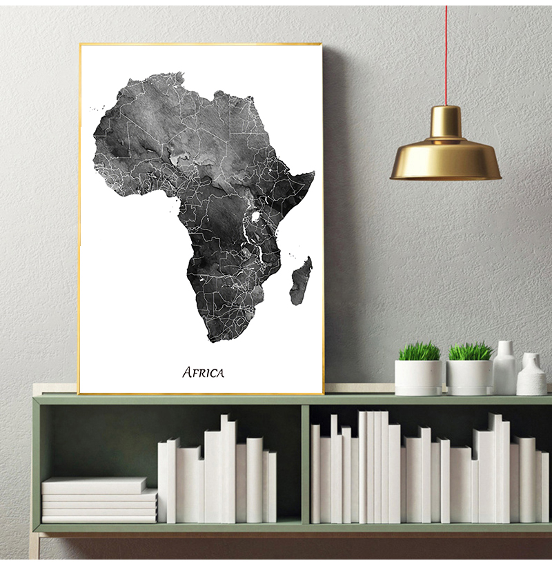 Africa map posters and prints  - Star Map Poster reseña y precio