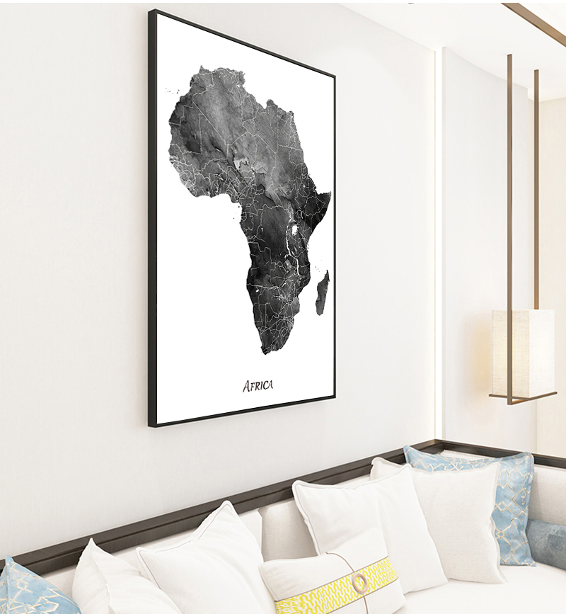 Africa map posters and prints  - Star Map Poster reseña y precio