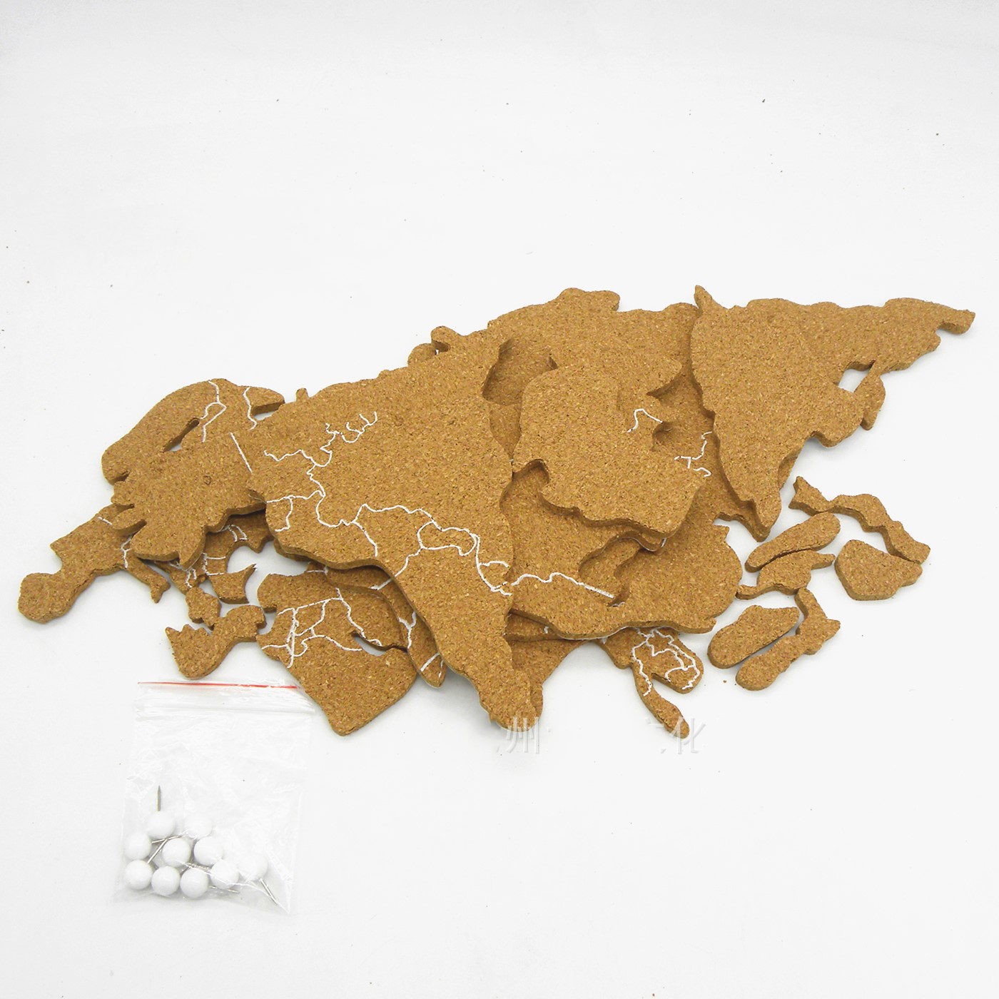 Aqumotic Cork World Map Travel - Star Map Poster reseña y precio
