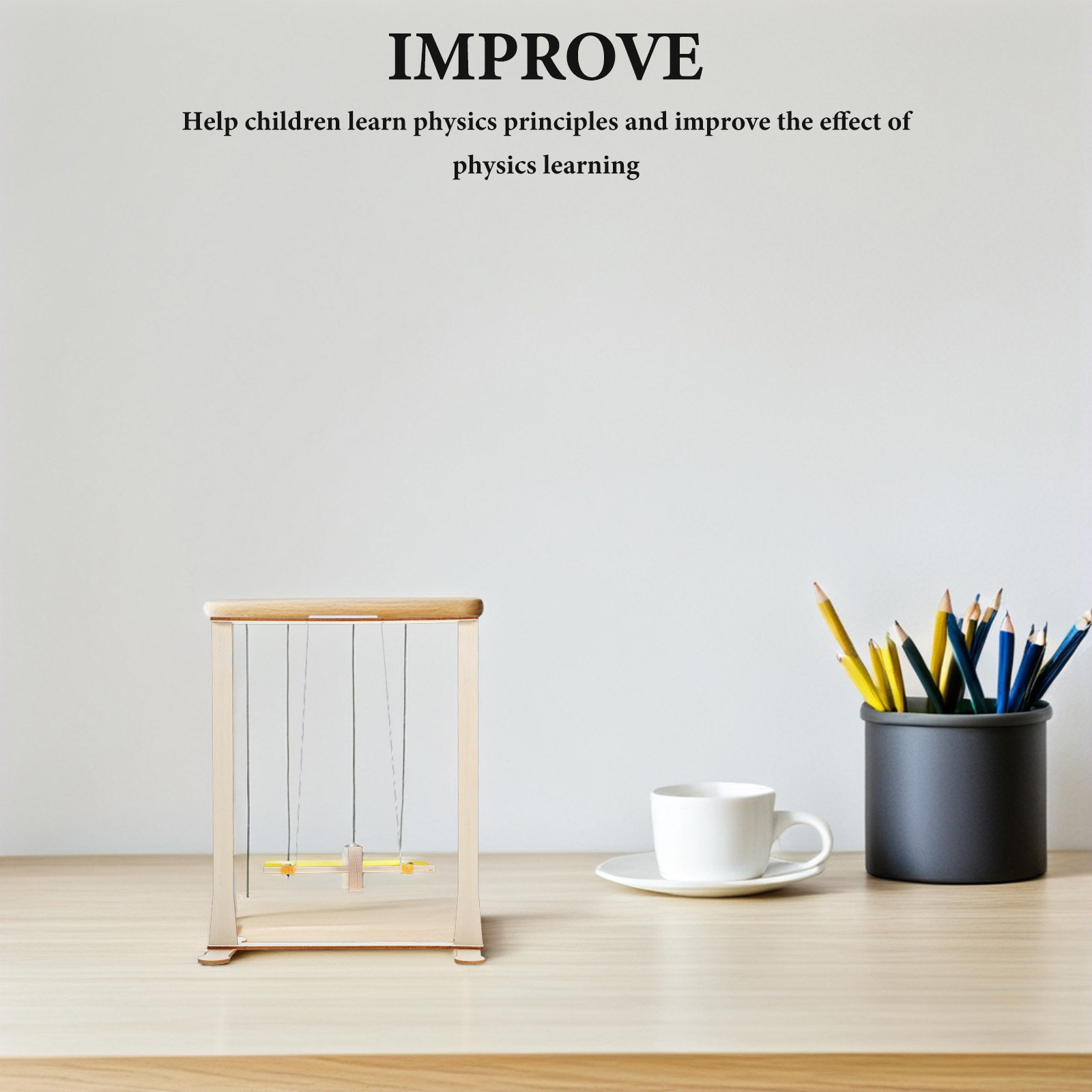 Wooden Maxwell Gravity Physics - Science Project reseña y precio