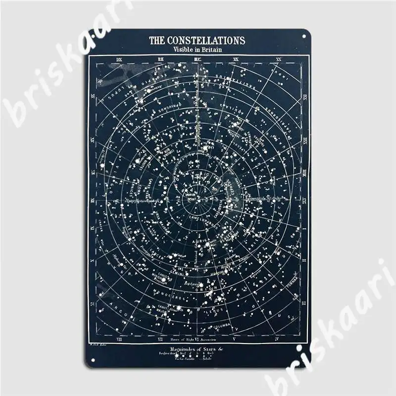 Vintage Star Constellations Ma - Star Map Poster reseña y precio