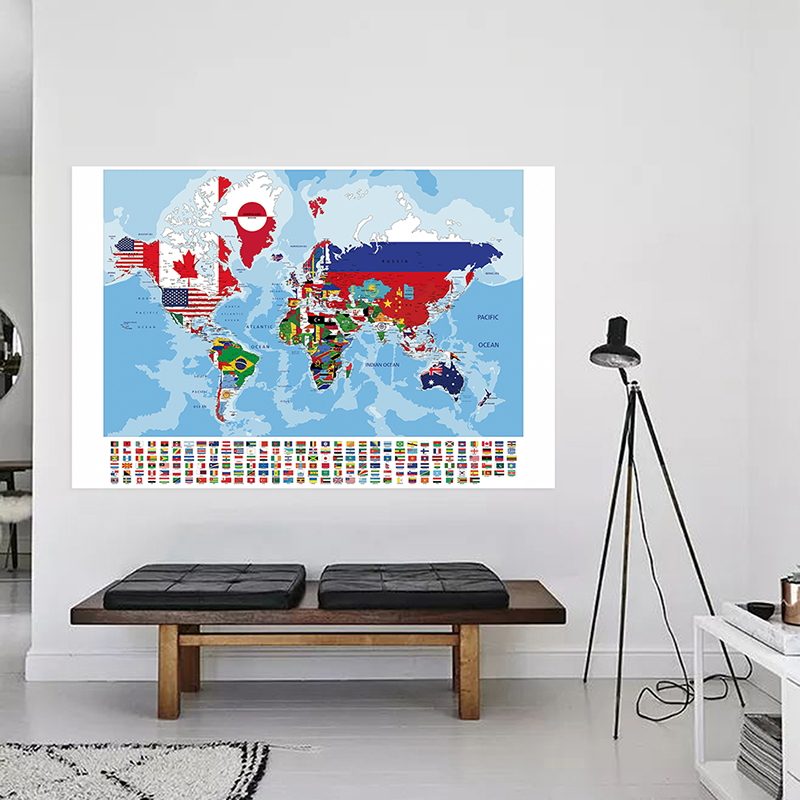Wall Art Prints The World Map  - Star Map Poster reseña y precio