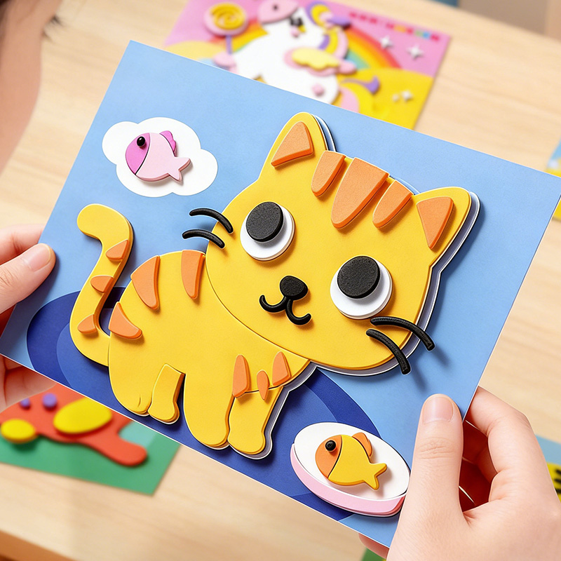 Children's 3D Stickers, 10 Ran - Science Project reseña y precio