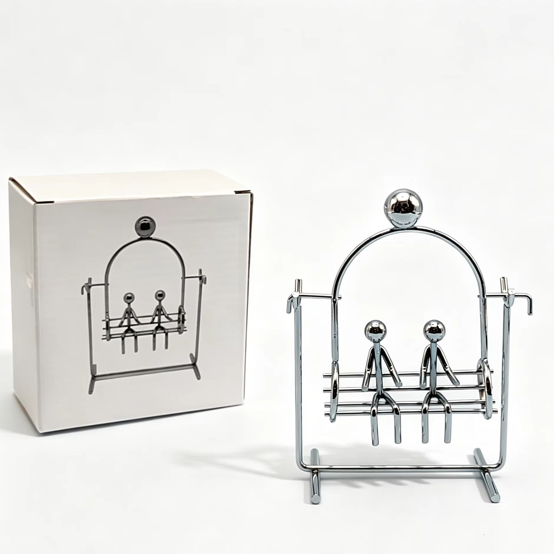 Lovers Swing Kinetic Art Balan - Newton Cradle Large reseña y precio