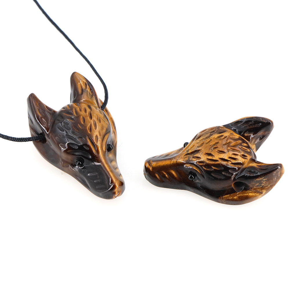 40mm Wolf Head Stone Pendant N - Science Nature reseña y precio