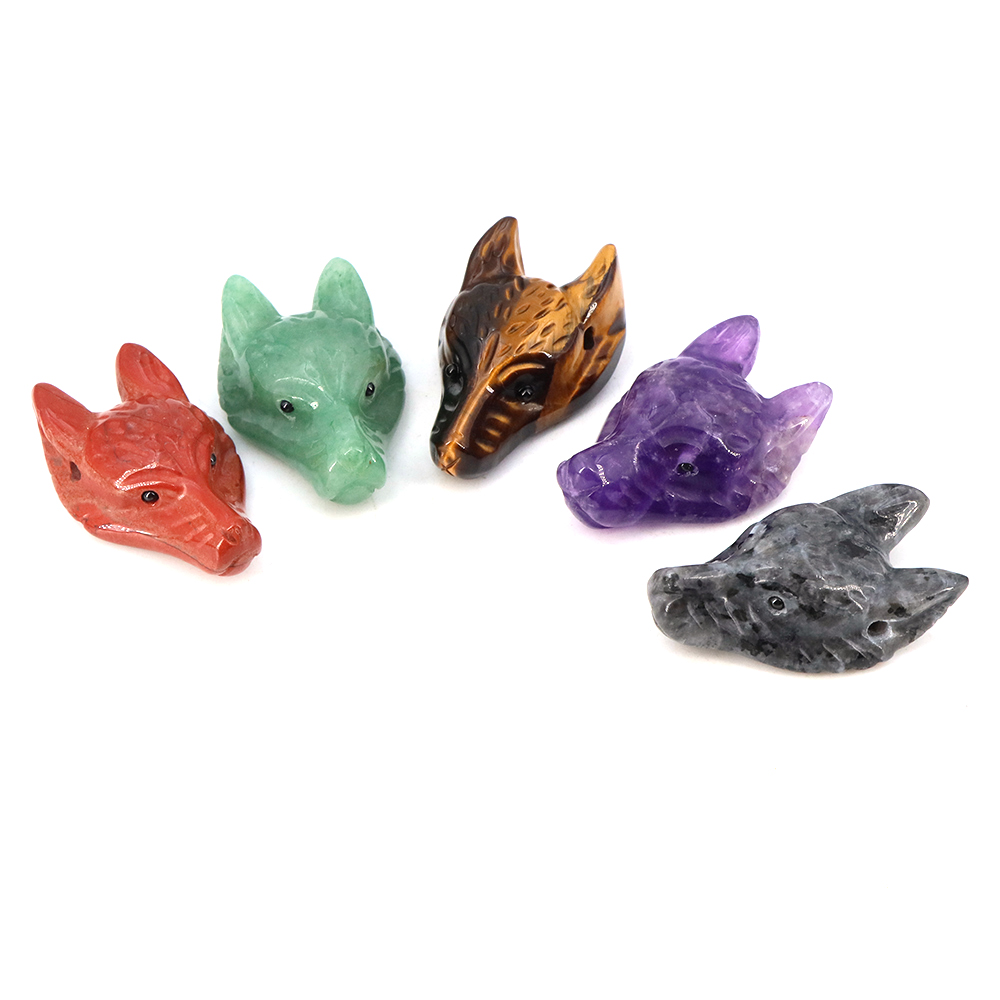 40mm Wolf Head Stone Pendant N - Science Nature reseña y precio