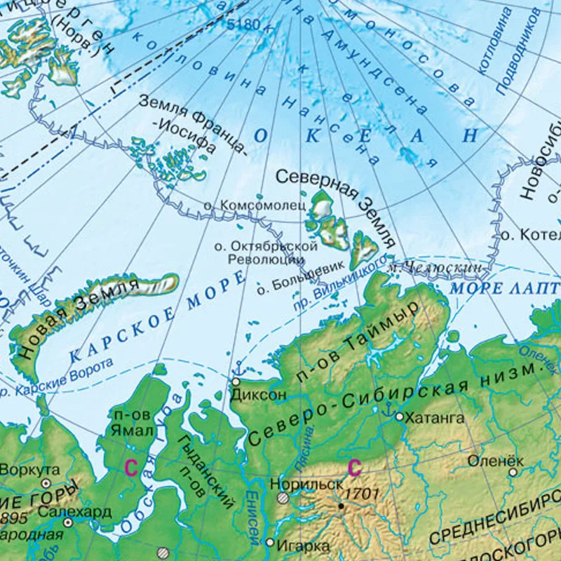42*30cm Russian Language Geogr - Star Map Poster reseña y precio