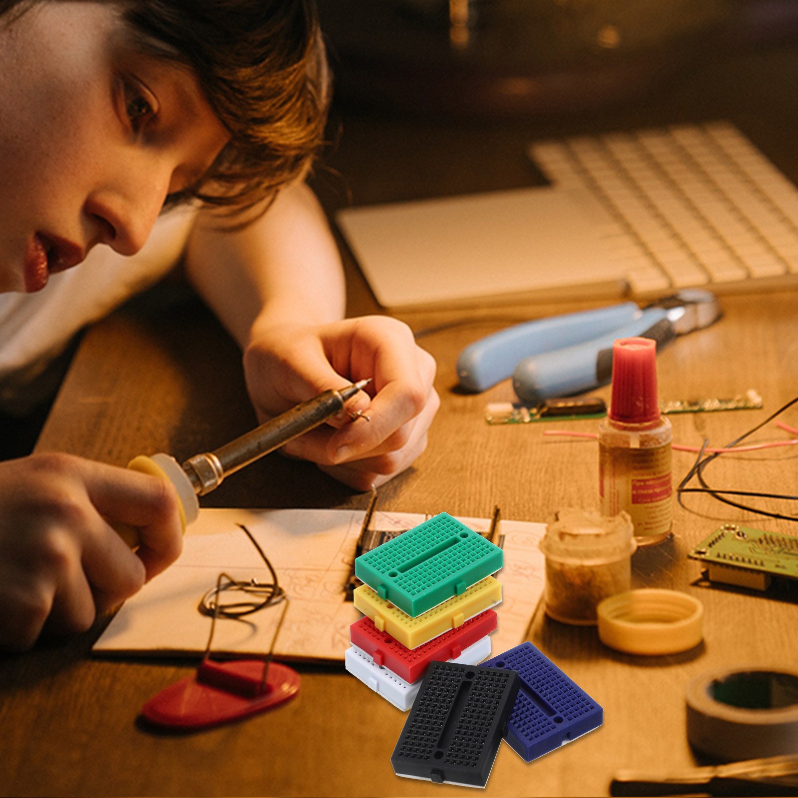 6pcs Mini Breadboard Experimen - Science Project reseña y precio