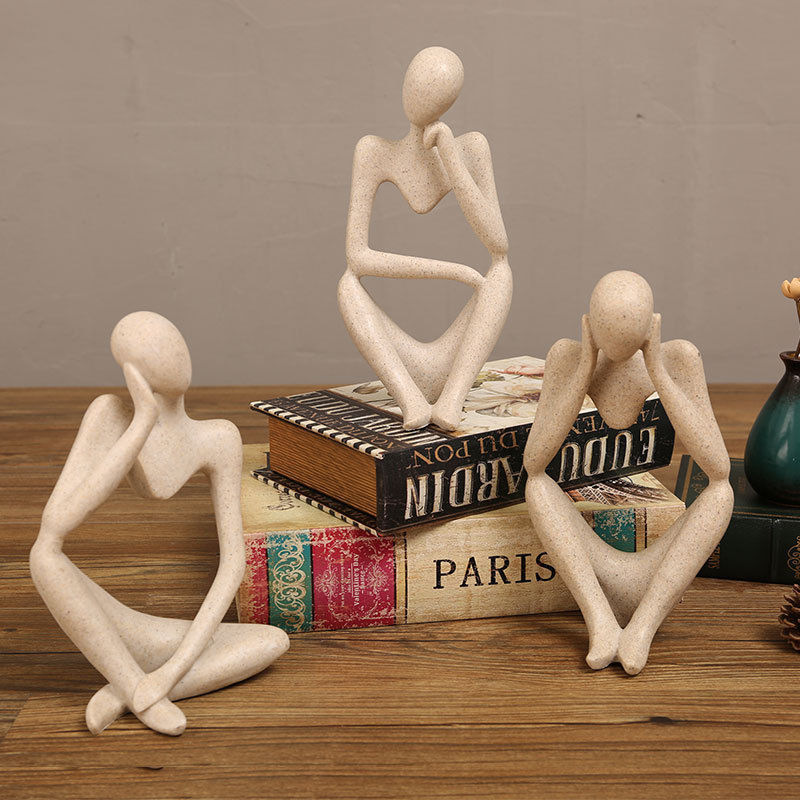 Sand Color The Thinker Abstrac - Newton Cradle Large reseña y precio