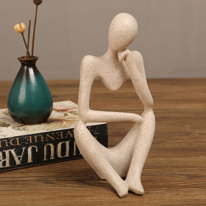 Sand Color The Thinker Abstrac - Newton Cradle Large reseña y precio
