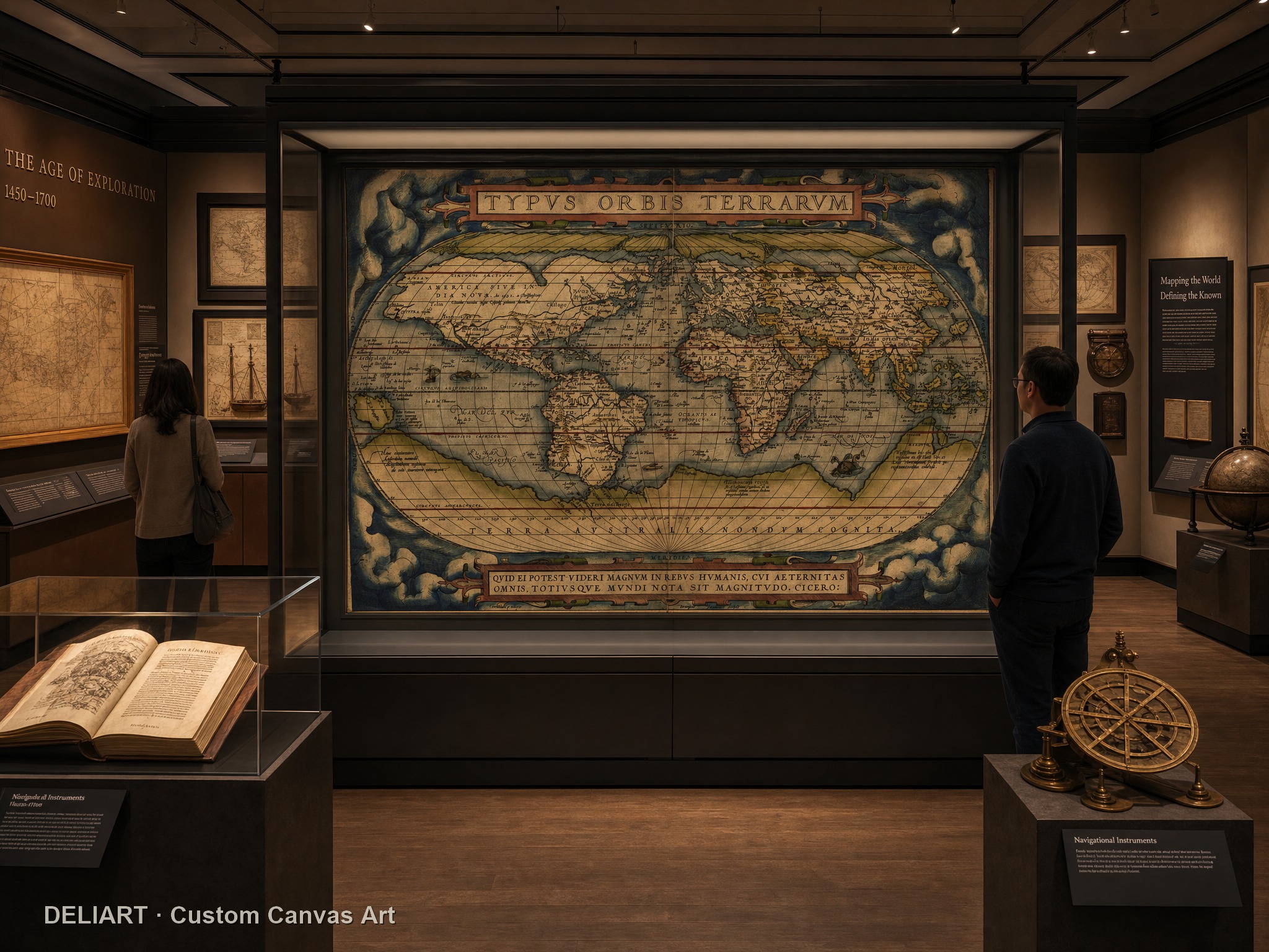 1570 Ortelius World Map Typus  - Star Map Poster reseña y precio