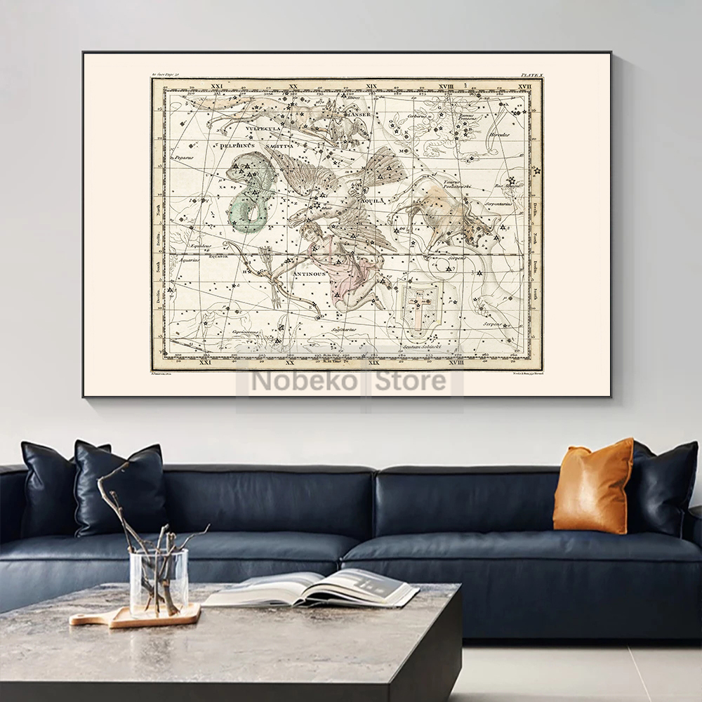 Zodiac Map Astrology Map Poste - Star Map Poster reseña y precio