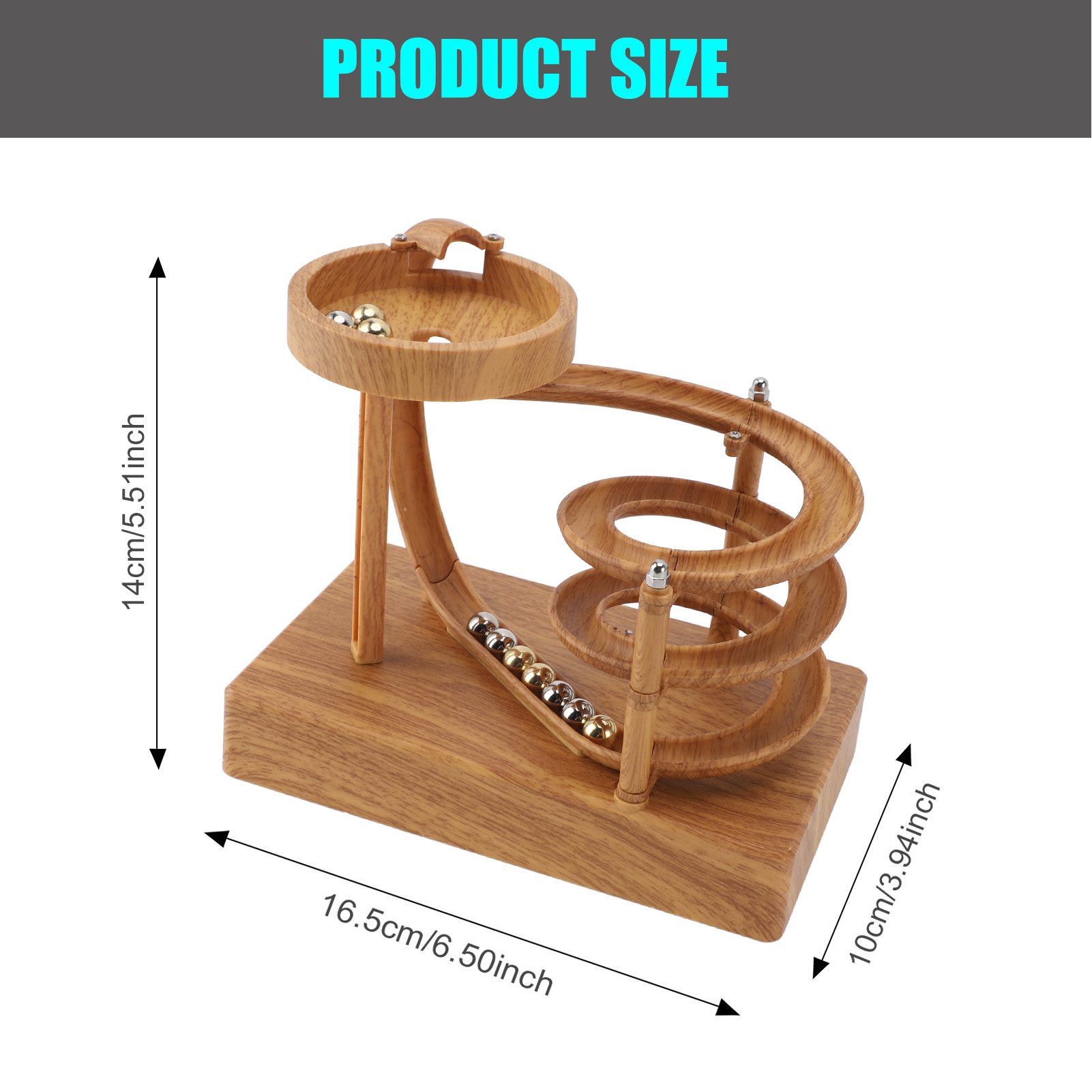 Rolling  Perpetual Motion Mach - Newton Cradle Large reseña y precio