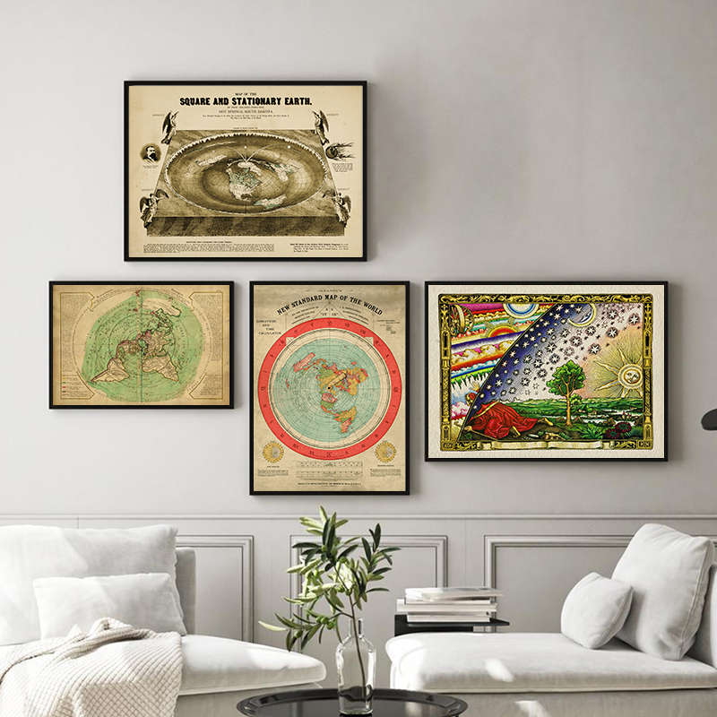 New Standard World Map Print F - Star Map Poster reseña y precio