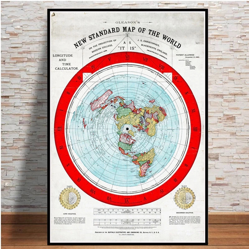 Poster And Prints 1892 Flat Ea - Star Map Poster reseña y precio