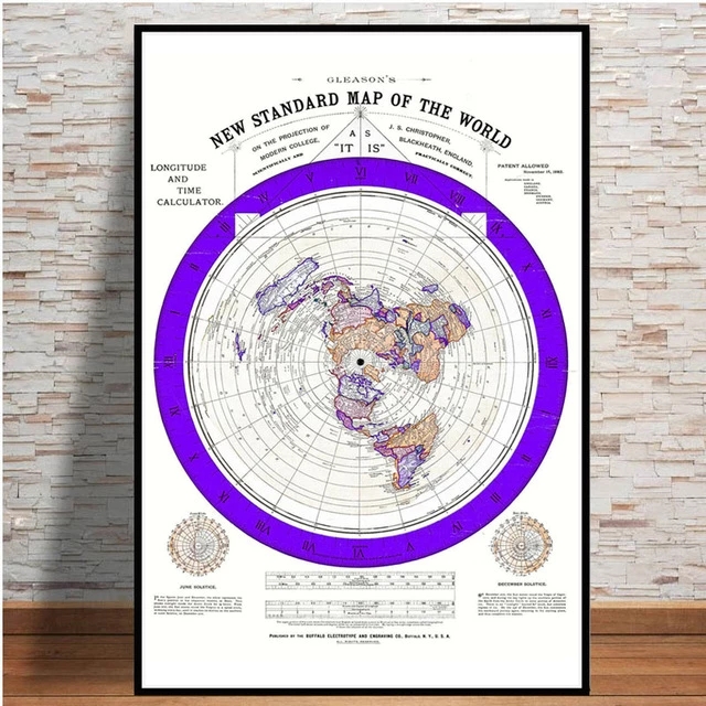 Poster And Prints 1892 Flat Ea - Star Map Poster reseña y precio