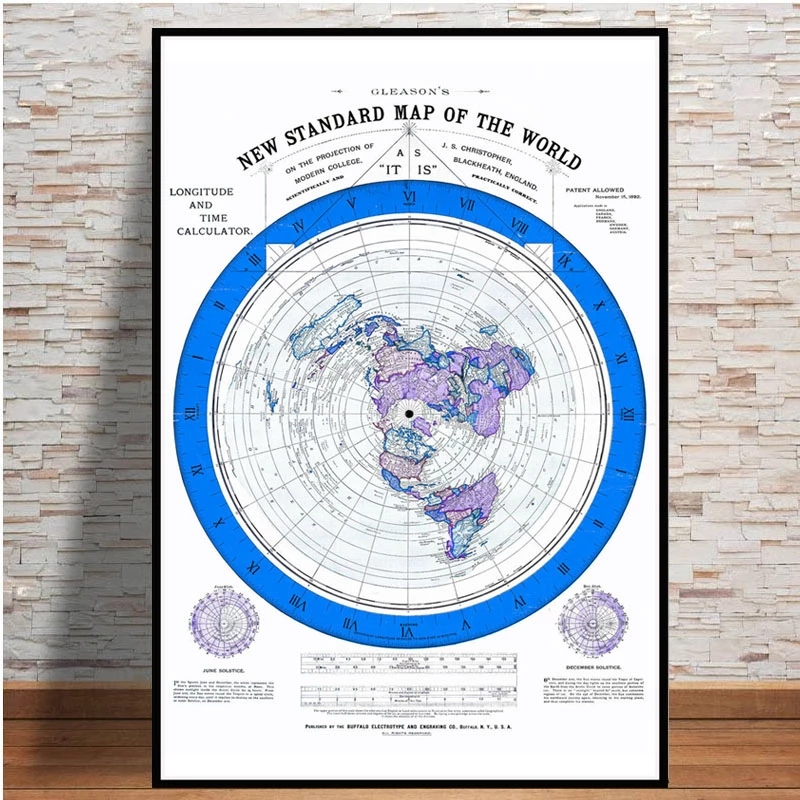 Poster And Prints 1892 Flat Ea - Star Map Poster reseña y precio
