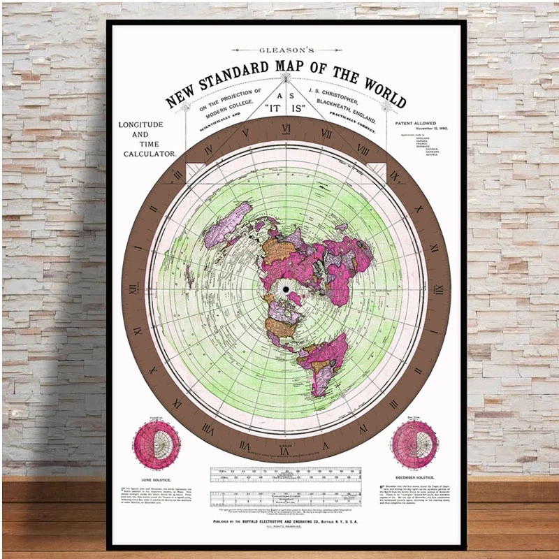 Poster And Prints 1892 Flat Ea - Star Map Poster reseña y precio