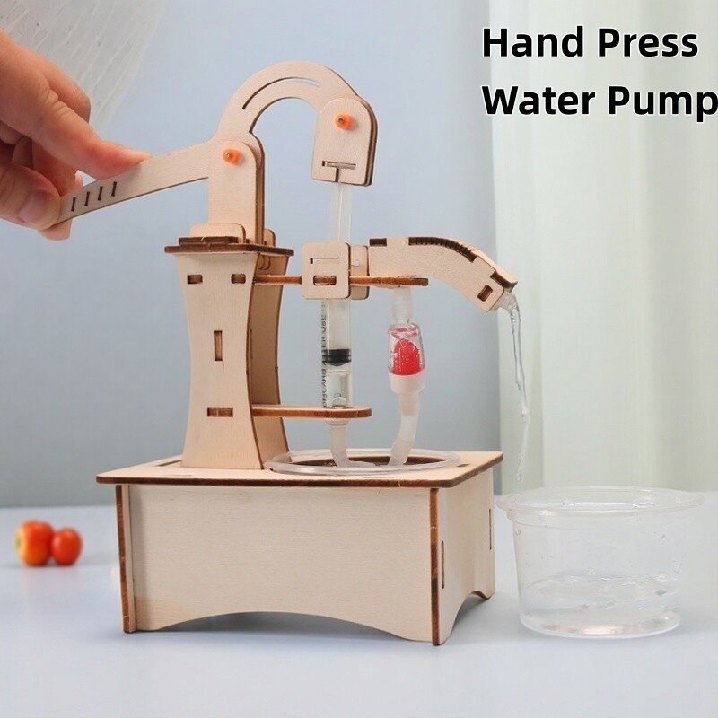 Wooden DIY Hand Pump Well Mode - Science Nature reseña y precio