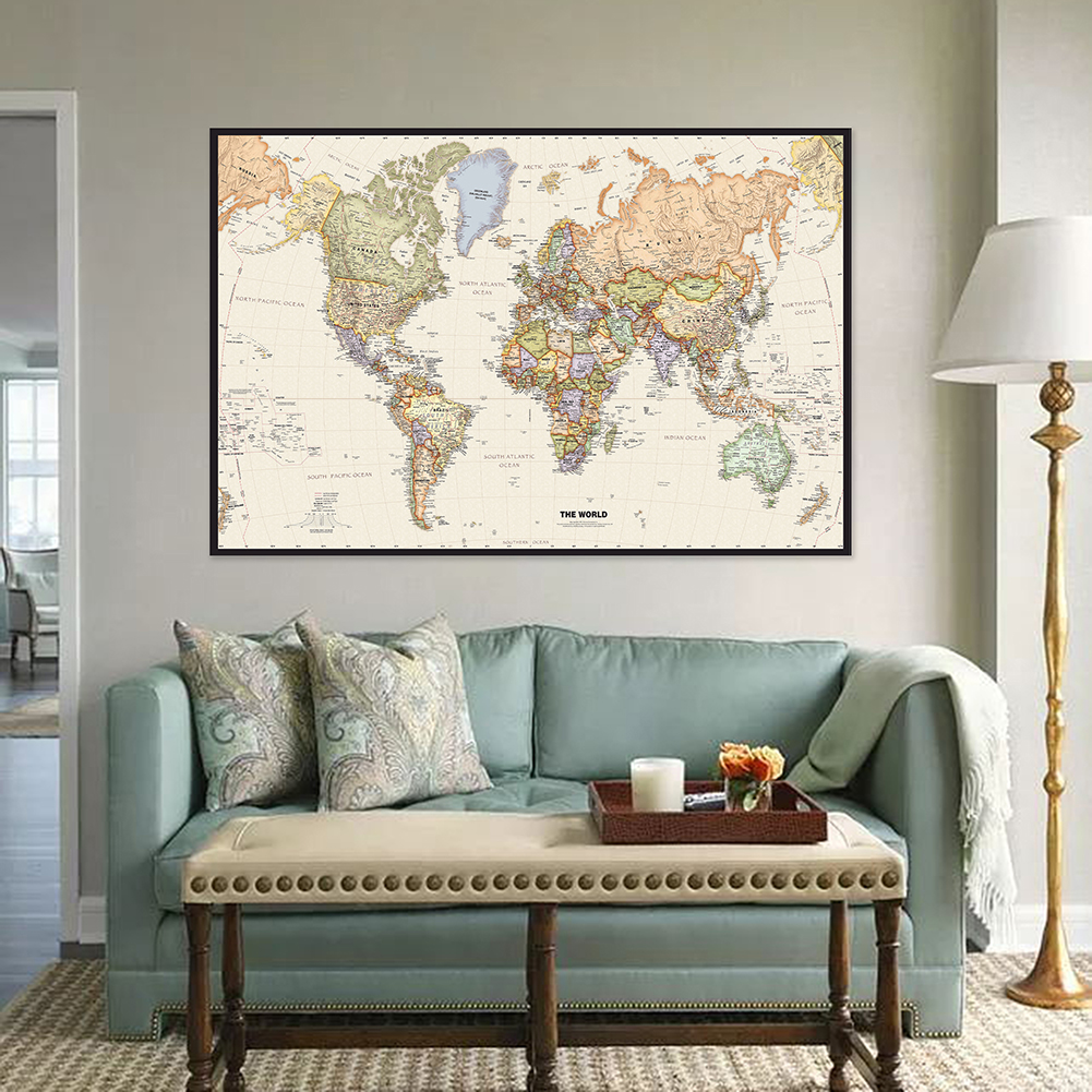 Vintage Hanging Poster World M - Star Map Poster reseña y precio