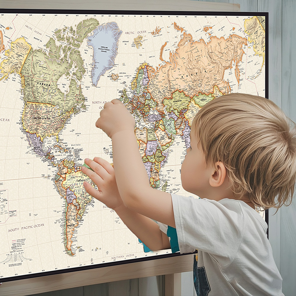 Vintage Hanging Poster World M - Star Map Poster reseña y precio