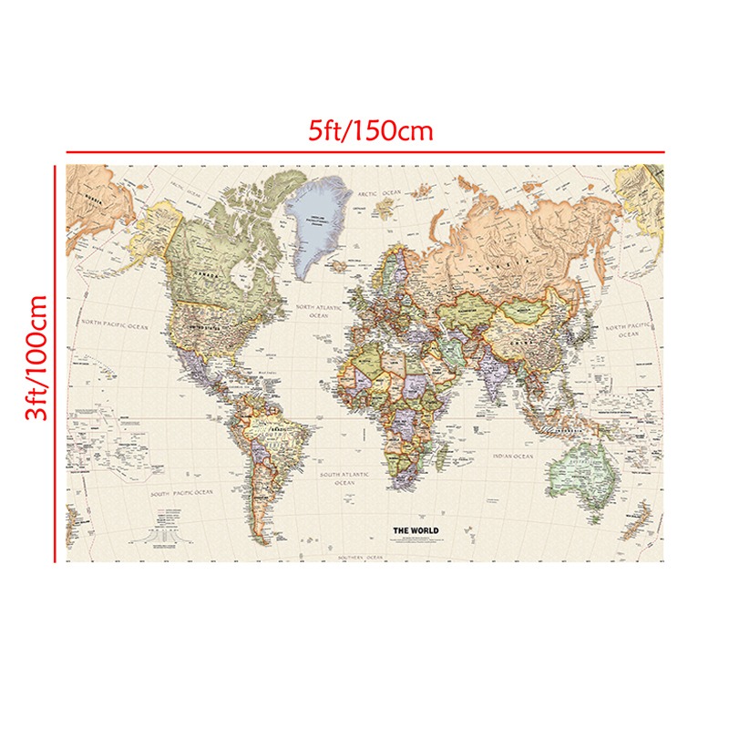 Vintage Hanging Poster World M - Star Map Poster reseña y precio